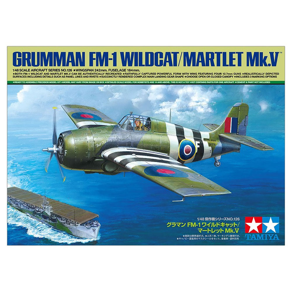 TAMIYA 1/48 GRUMMAN FM-1 WILDCAT/MARTLET MK.V