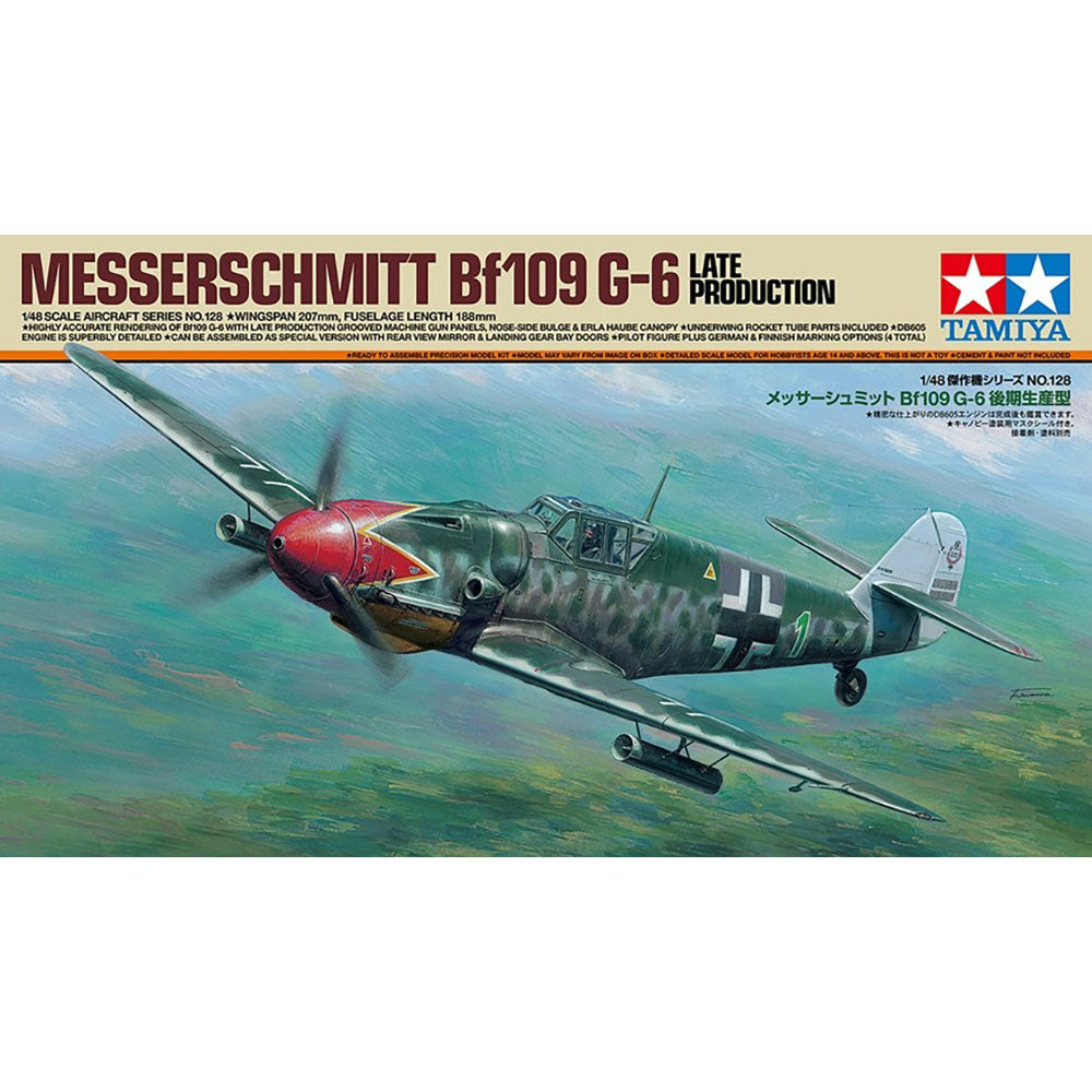 TAMIYA 1/48 MESSERSCHMITT BF109 G-6 LATE MODEL