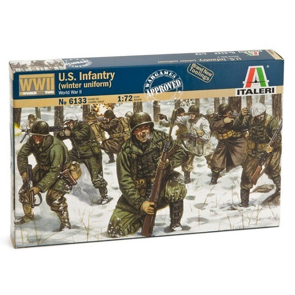 ITALERI 1/72 WWII U.S. INFANTRY W/WINTER UNIFORM