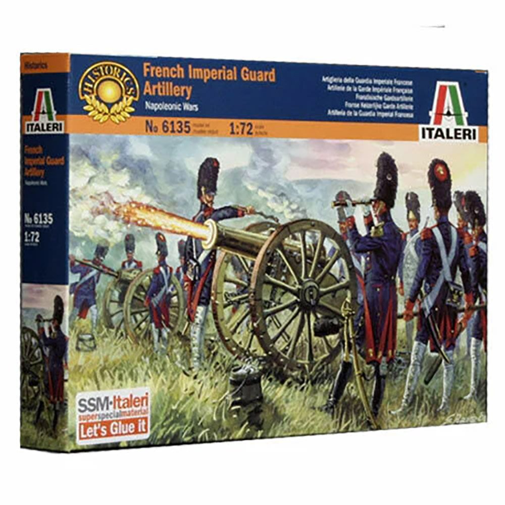ITALERI 1/72 FRENCH IMPERIAL GUARD ARTILLERY - NAPOLEONIC WARS