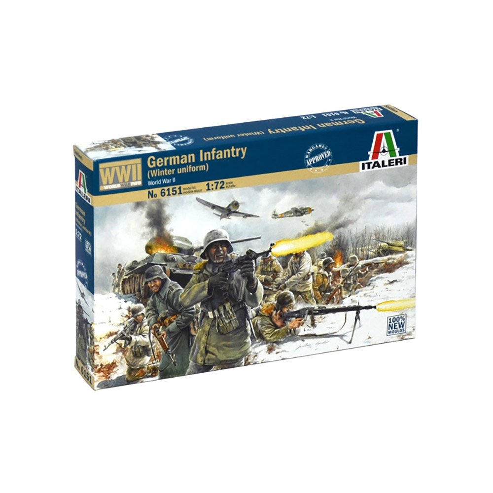 ITALERI 1/72 WWII GERMAN INFANTRY W/WINTER UNIFORM