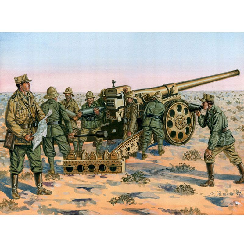 ITALERI 1/72 WWII ITALIAN CANNONE DA 149/40 W/CREW