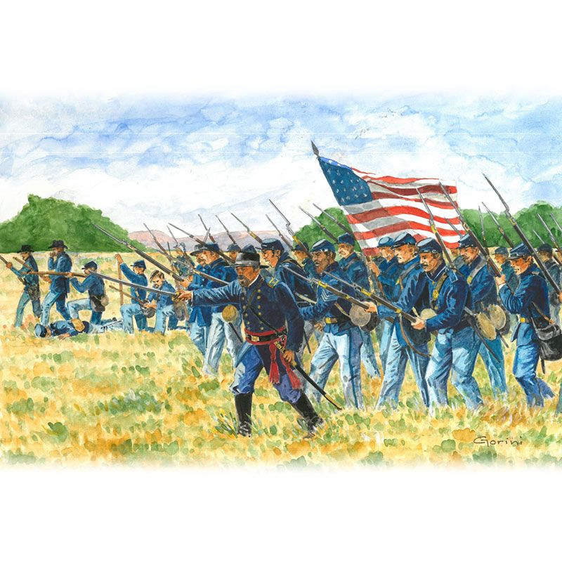 ITALERI 1/72 UNION INFANTRY - AMERICAN CIVIL WAR