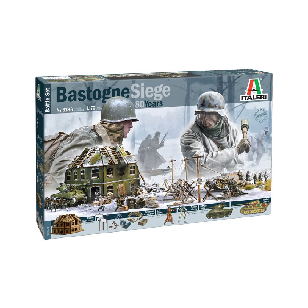 ITALERI 1/72 BASTOGNE SIEGE BATTLE SET - 80TH ANNIVERSARY