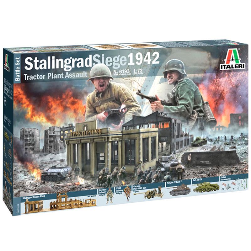 ITALERI 1/72 STALINGRAD SIEGE 1942 - TRACTOR PLANT ASSAULT BATTLE SET