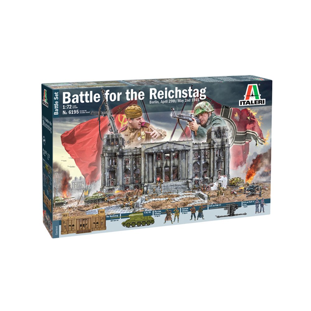 ITALERI 1/72 BATTLE FOR THE REICHSTAG - BERLIN 1945 BATTLE SET