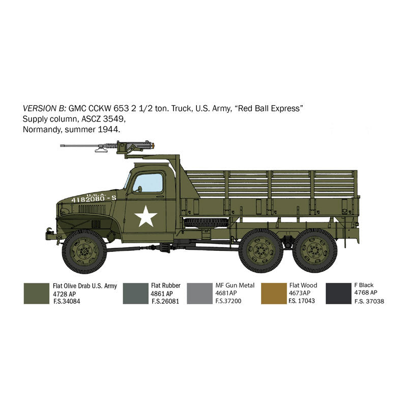 ITALERI 1/35 GMC 2 1/2 TON 6X6 TRUCK "D-DAY 80TH ANNIVERSARY"