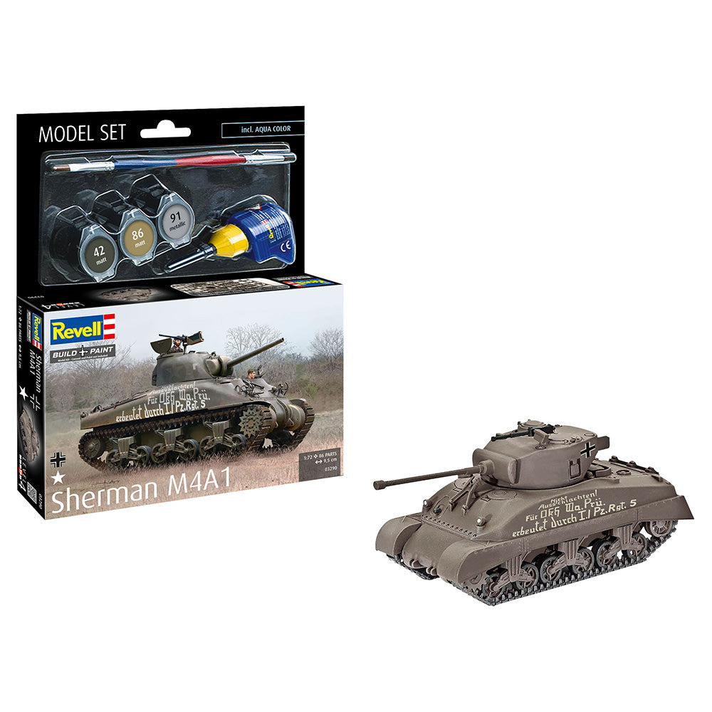 REVELL 1/72 MODEL SET SHERMAN M4A1