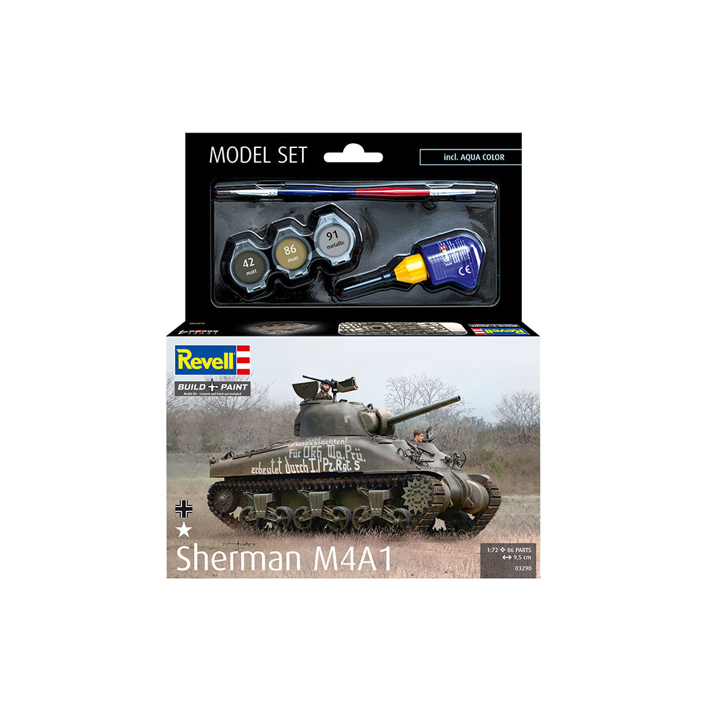 REVELL 1/72 MODEL SET SHERMAN M4A1