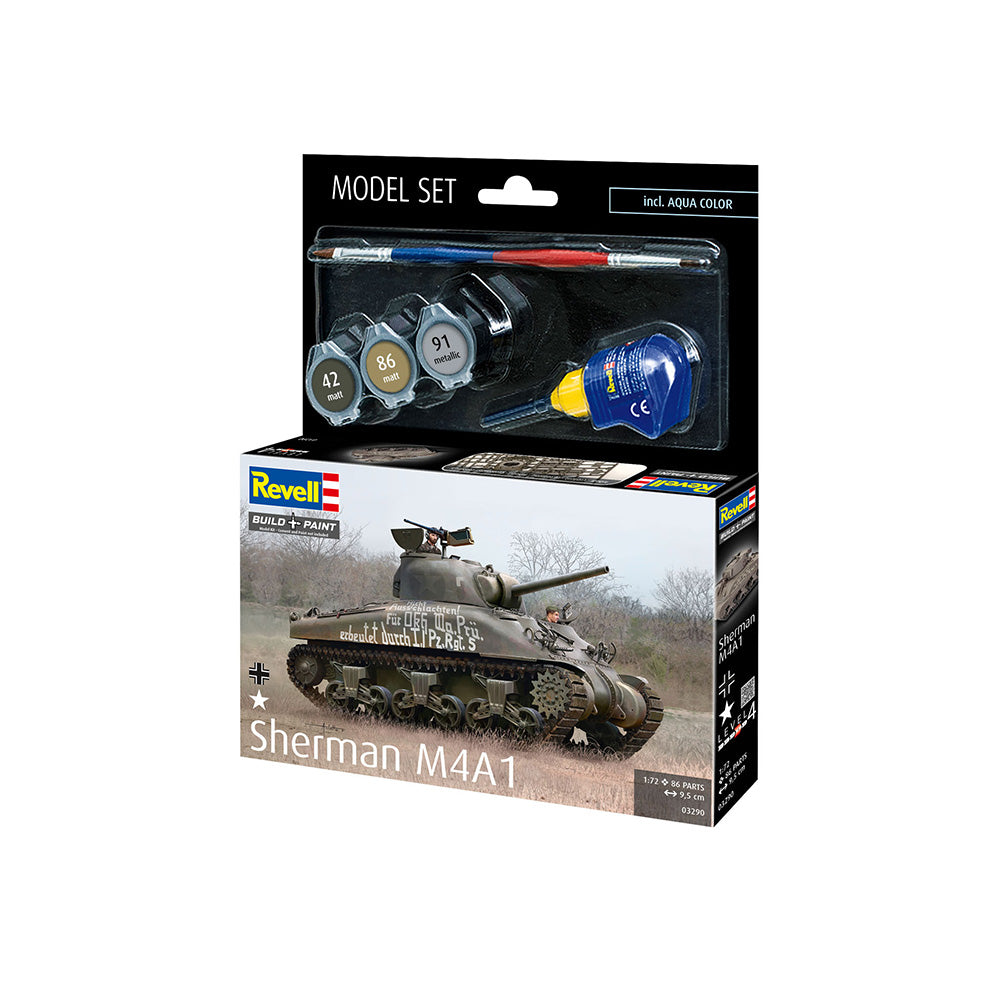 REVELL 1/72 MODEL SET SHERMAN M4A1