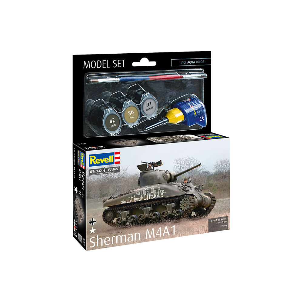 REVELL 1/72 MODEL SET SHERMAN M4A1