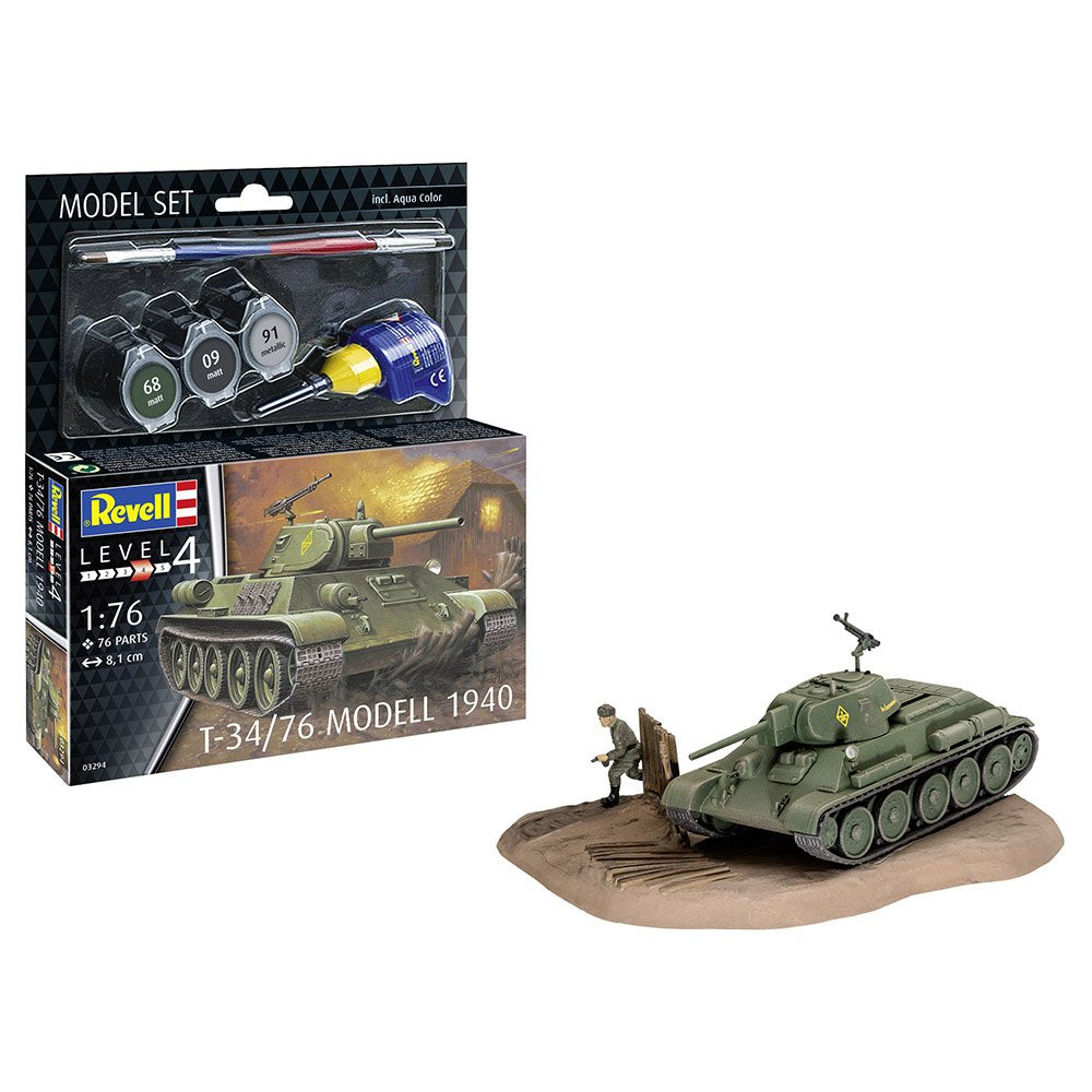 REVELL 1/76 MODEL SET T-34-76 MODEL 1940