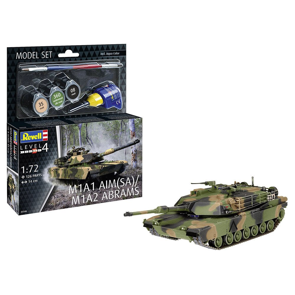 REVELL 1/72 MODEL SET M1A1 AIM SA - M1A2 ABRAMS