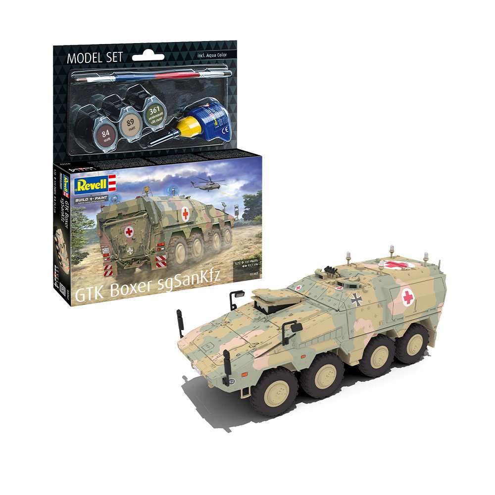 REVELL 1/72 MODEL SET GTK BOXER SGSANKFZ
