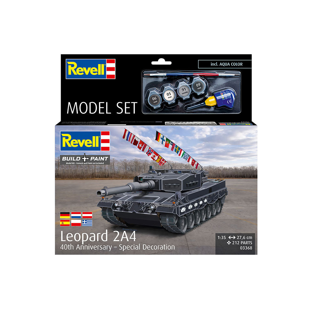 REVELL 1/35 MODEL SET LEOPARD 2A4 - SPECIAL DECORATION 40TH ANNIVERSARY