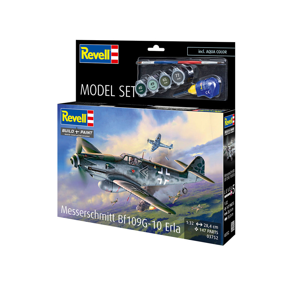 REVELL 1/32 MODEL SET MESSERSCHMITT BF109G-10 ERLA