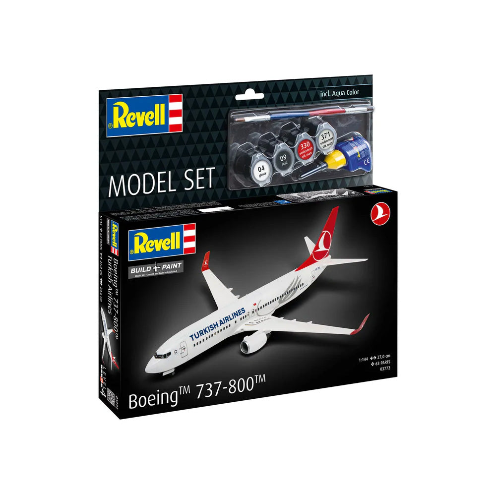 REVELL 1/144 MODEL SET BOEING 737-800 TURKISH AIRLINES