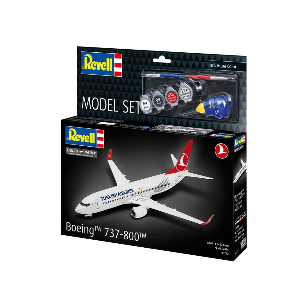 REVELL 1/144 MODEL SET BOEING 737-800 TURKISH AIRLINES