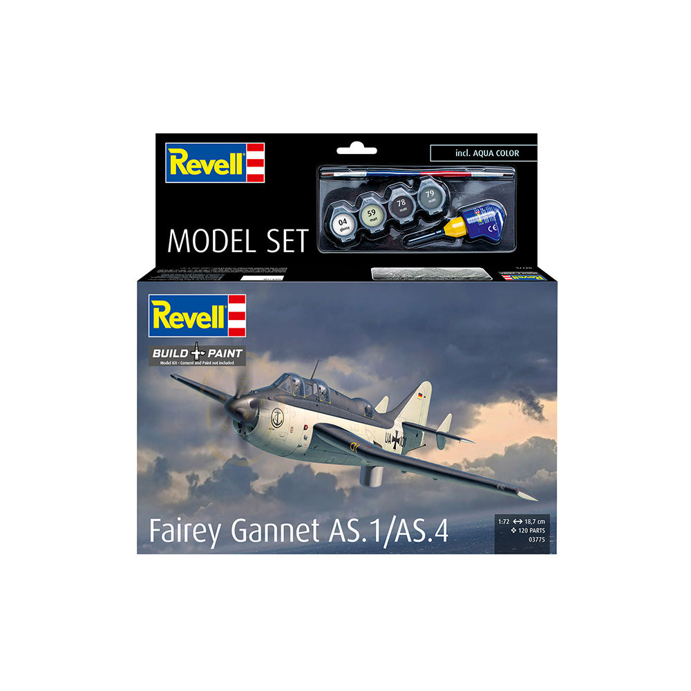 REVELL 1/72 MODEL SET FAIREY GANNET AS.1/AS.4