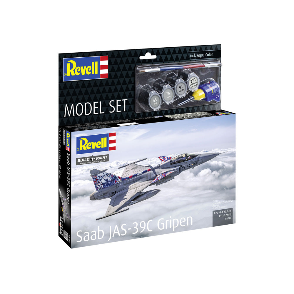 REVELL 1/72 MODEL SET SAAB JAS-39C GRIPEN