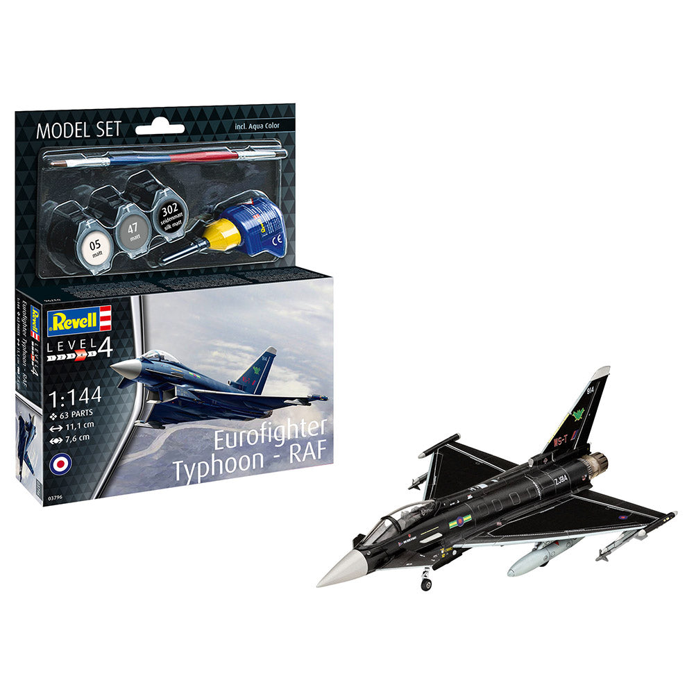 REVELL 1/144 MODEL SET EUROFIGHTER TYPHOON - RAF