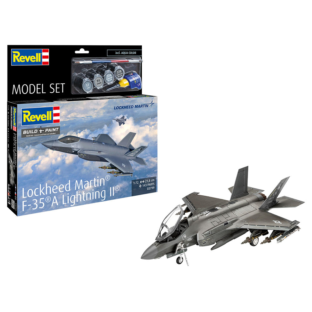REVELL 1/72 MODEL SET LOCKHEED MARTIN F-35A LIGHTNING II