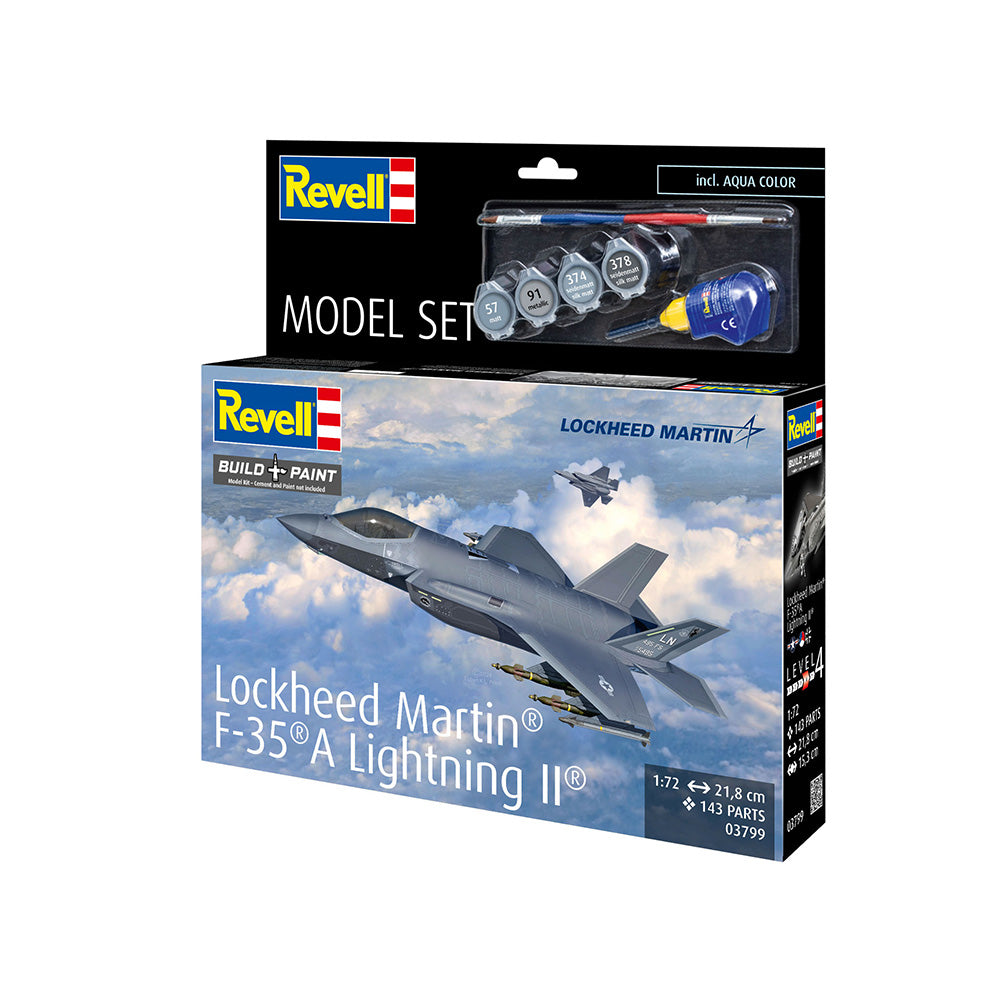 REVELL 1/72 MODEL SET LOCKHEED MARTIN F-35A LIGHTNING II