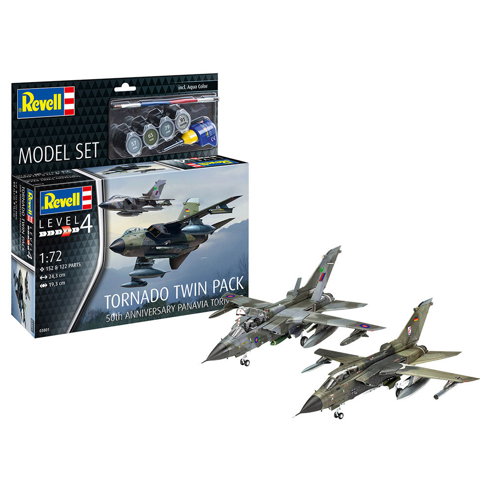 REVELL 1/72 MODEL SET PANAVIA TORNADO TWIN PACK 50TH ANNIVERSARY