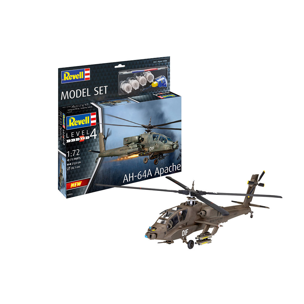 REVELL 1/72 MODEL SET AH-64A APACHE