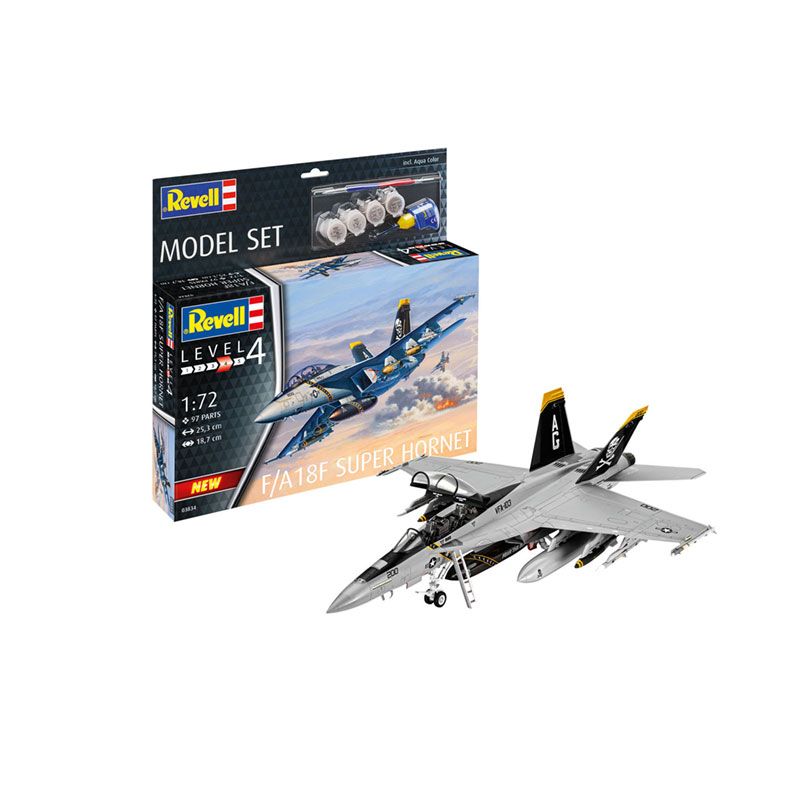 REVELL 1/72 MODEL SET F/A 18F SUPER HORNET
