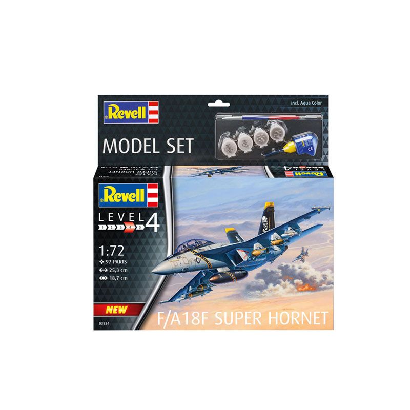 REVELL 1/72 MODEL SET F/A 18F SUPER HORNET