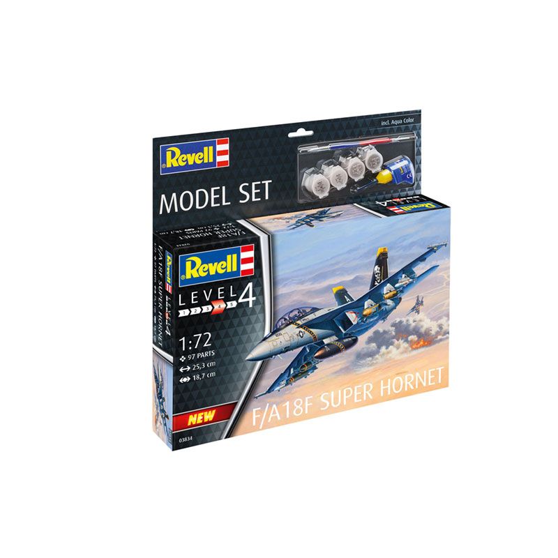 REVELL 1/72 MODEL SET F/A 18F SUPER HORNET