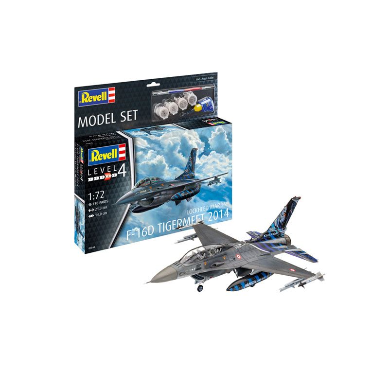 REVELL 1/72 MODEL SET LOCKHEED MARTIN F-16D TIGERMEET 2014