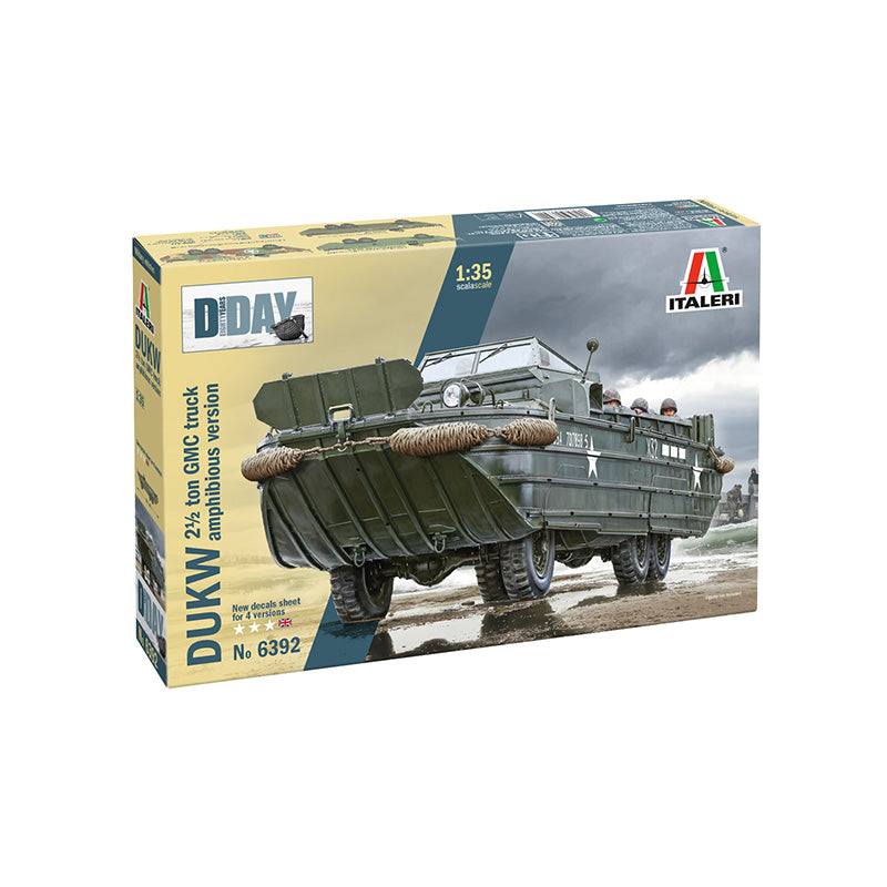 ITALERI 1/35 DUKW 2.5 GMC AMPHIBIOUS TRUCK "D-DAY 80TH ANNIVERSARY"