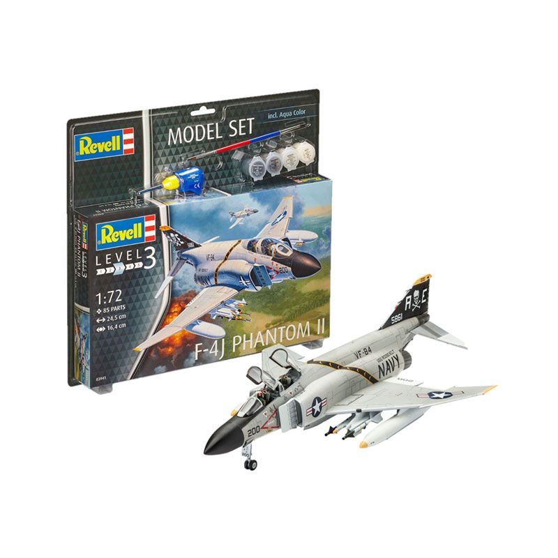 REVELL 1/72 MODEL SET F-4J PHANTOM II