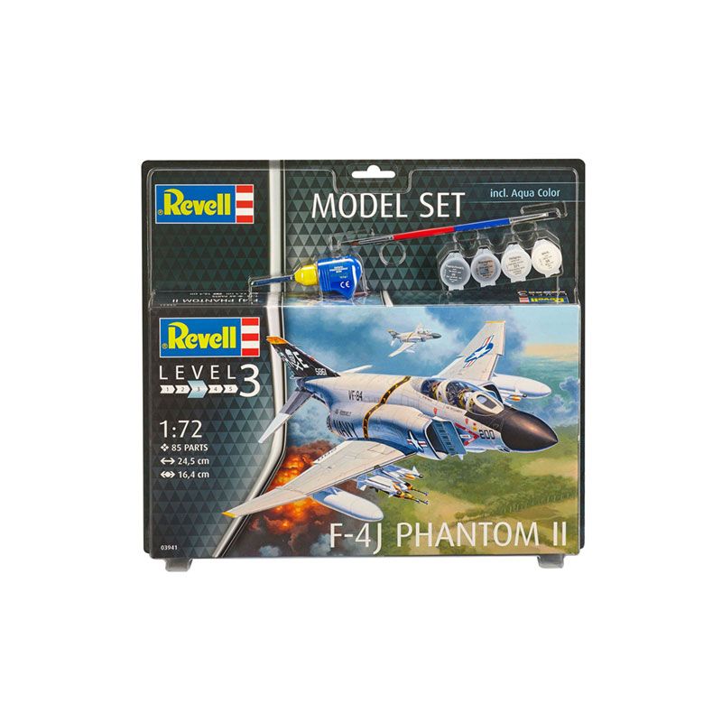 REVELL 1/72 MODEL SET F-4J PHANTOM II