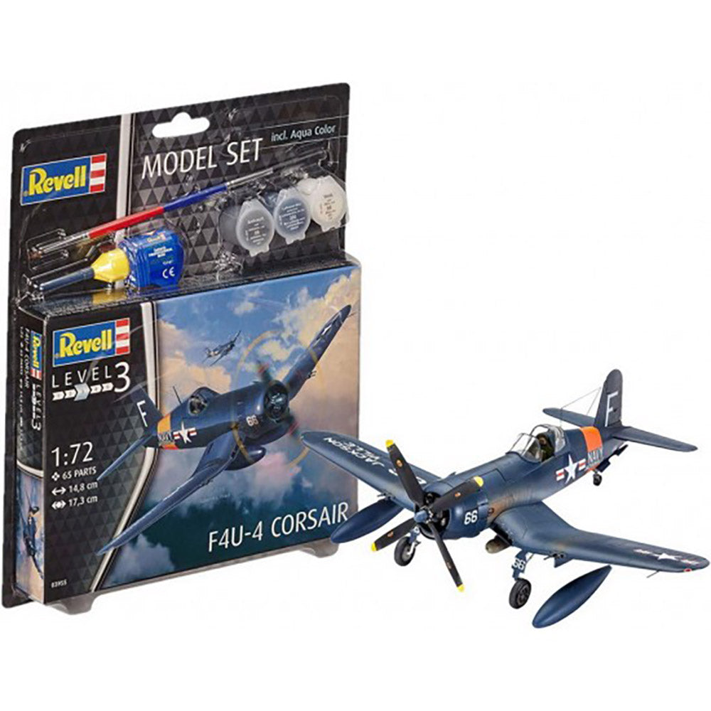 REVELL 1/72 MODEL SET F4U-4 CORSAIR