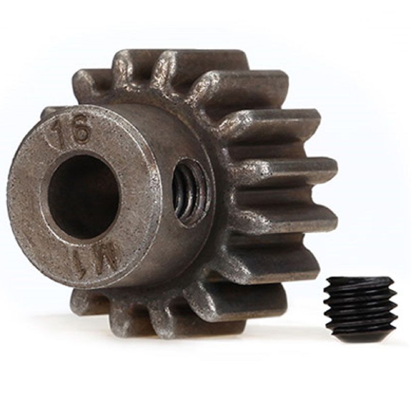 TRAXXAS GEAR 16T PINION (FITS 5MM SHAFT)/ SET SCREW