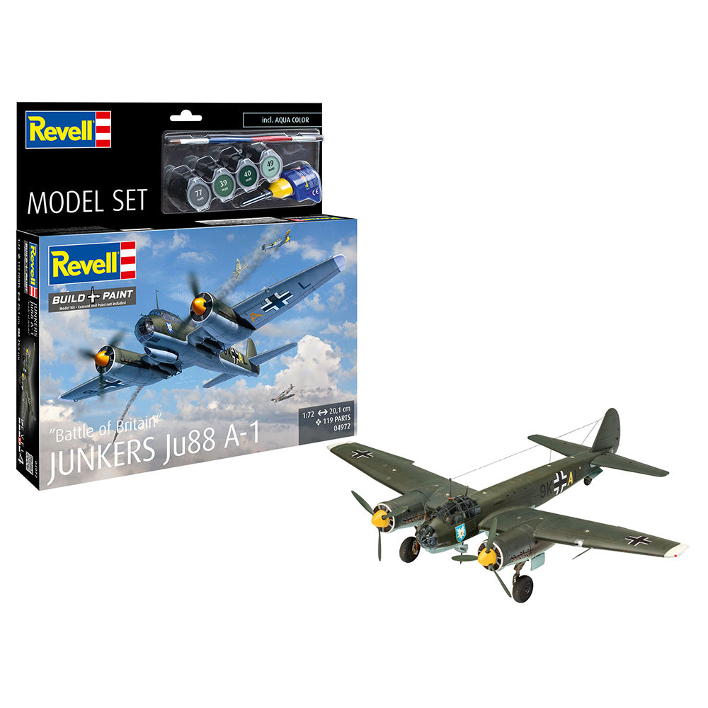 REVELL 1/72 MODEL SET JUNKERS JU88 A-1 - BATTLE OF BRITAIN