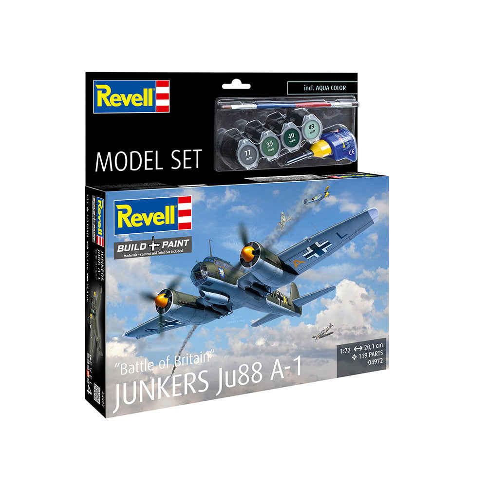 REVELL 1/72 MODEL SET JUNKERS JU88 A-1 - BATTLE OF BRITAIN