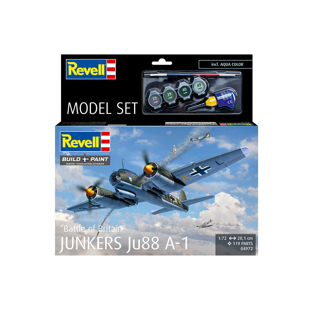 REVELL 1/72 MODEL SET JUNKERS JU88 A-1 - BATTLE OF BRITAIN