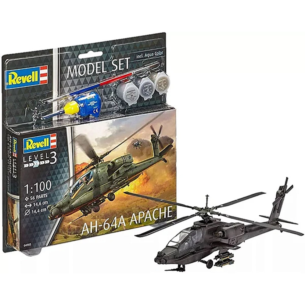 REVELL 1/100 MODEL SET AH-64A APACHE