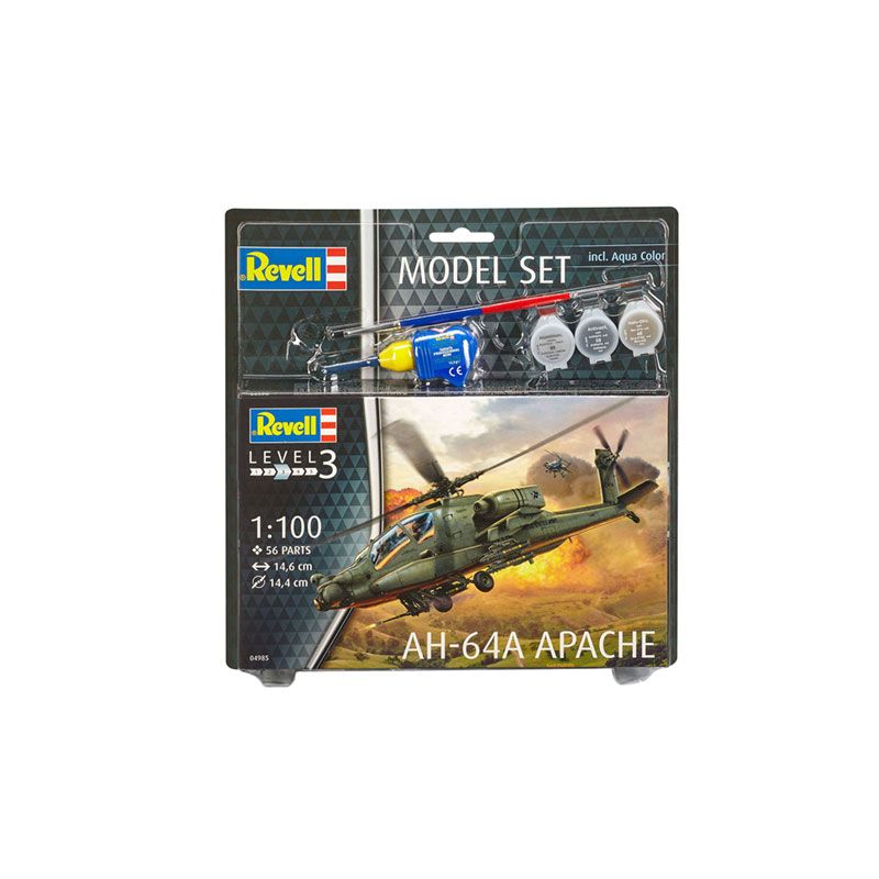 REVELL 1/100 MODEL SET AH-64A APACHE