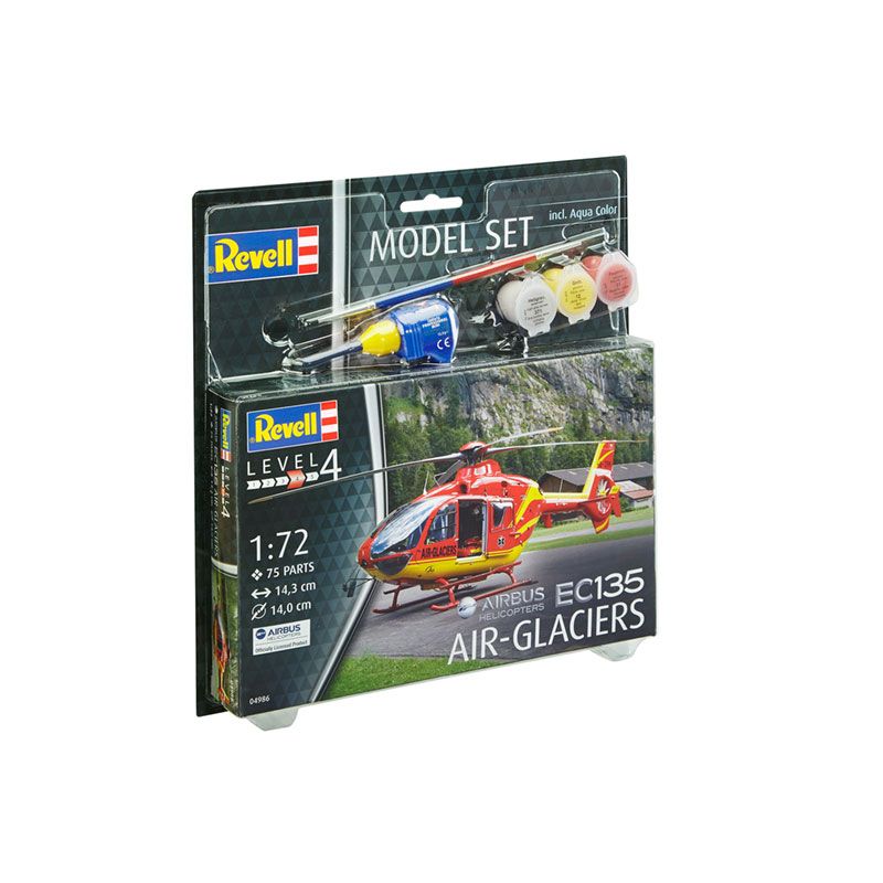 REVELL 1/72 MODEL SET EC135 AIR-GLACIERS