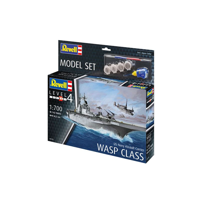 REVELL 1/700 MODEL SET US NAVY ASSAULT CARRIER WASP CLASS