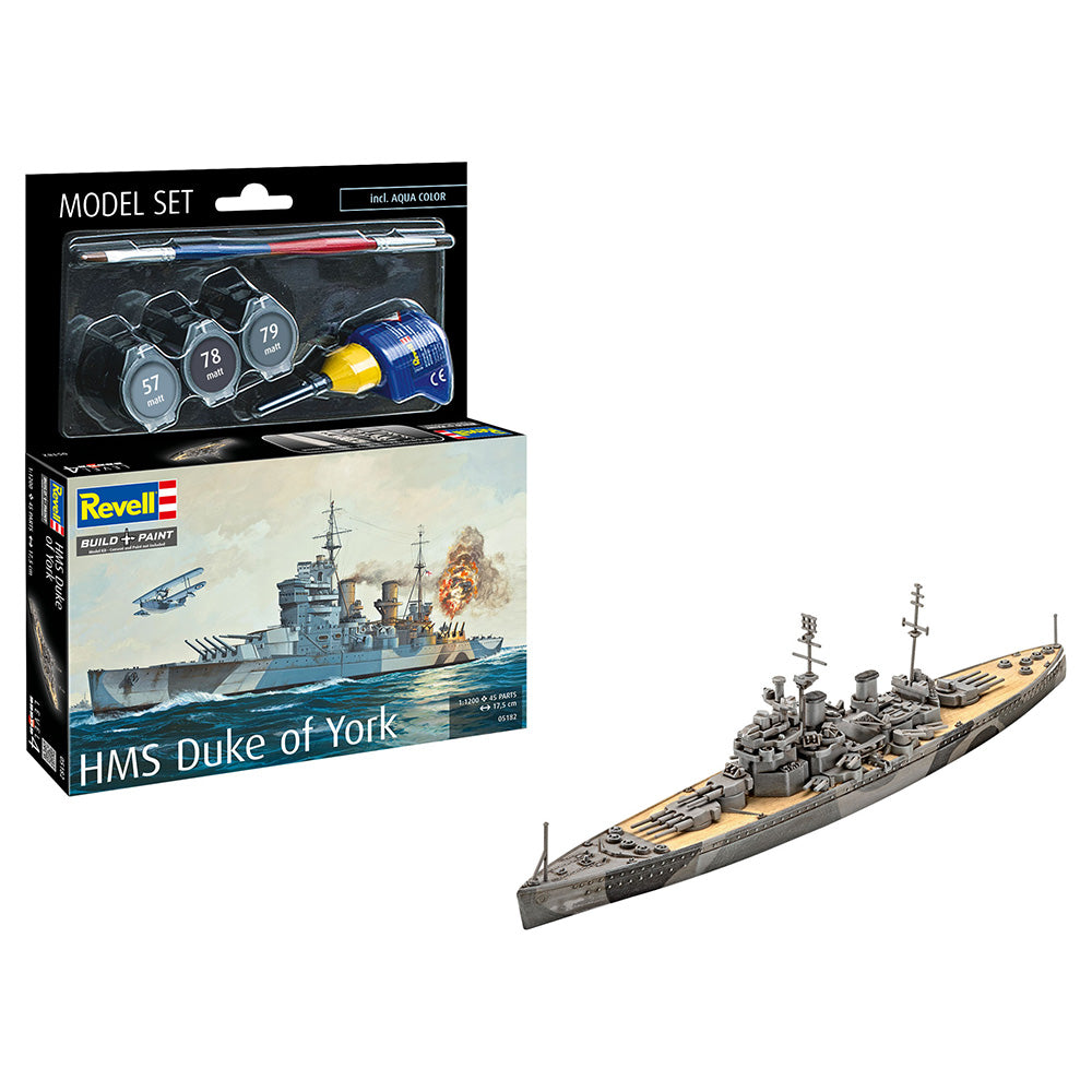 REVELL 1/1200 MODEL SET BATTLESHIP HMS DUKE OF YORK