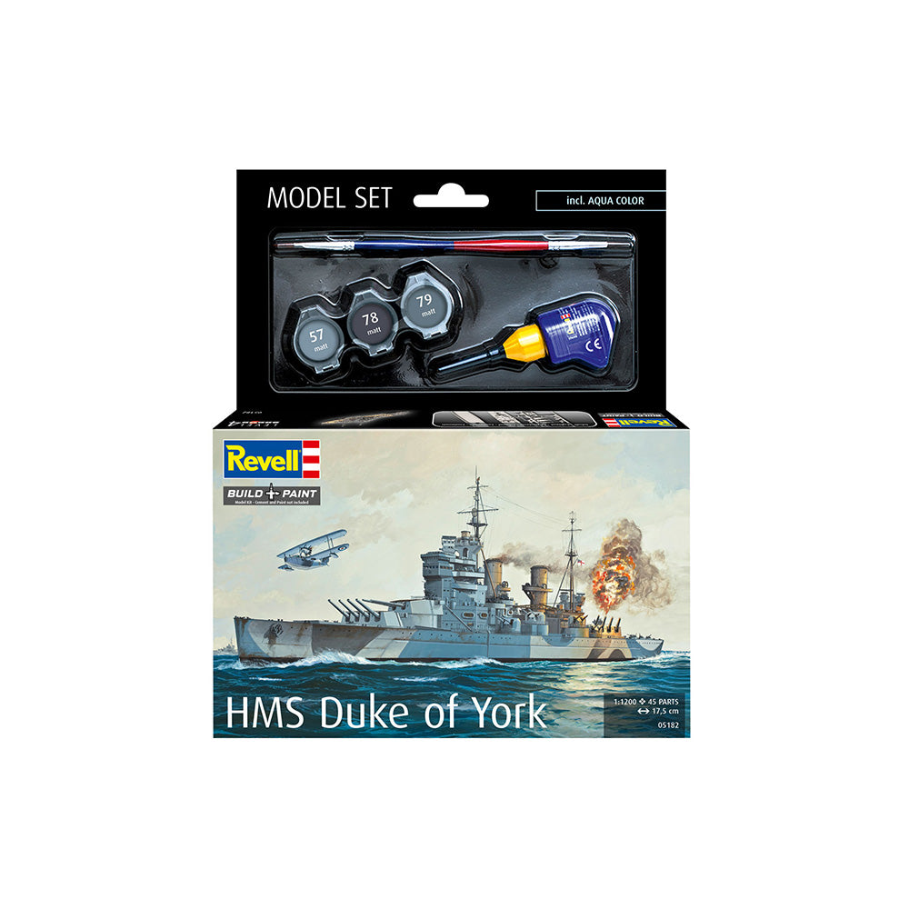 REVELL 1/1200 MODEL SET BATTLESHIP HMS DUKE OF YORK