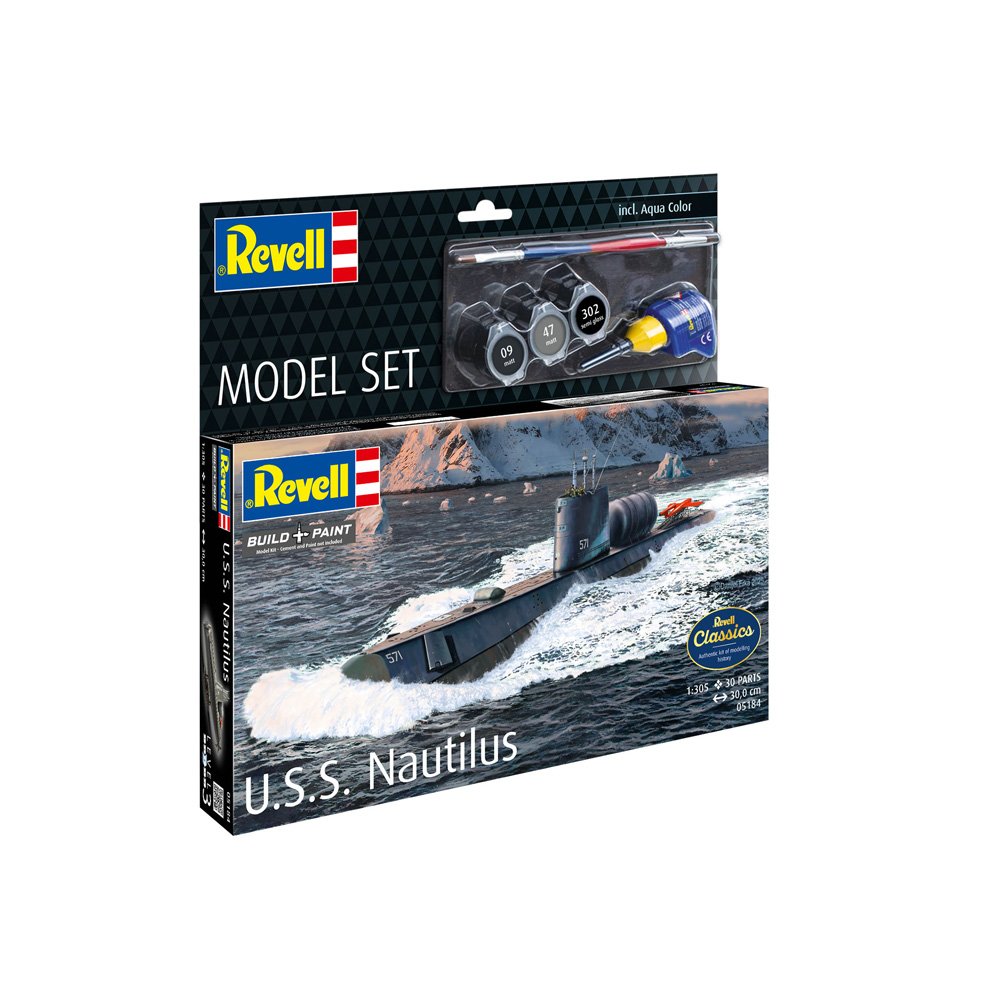 REVELL 1/300 MODEL SET USS NAUTILUS