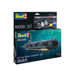 REVELL 1/72 MODEL SET GERMAN MIDGET SUBMARINE TYPE MOLCH