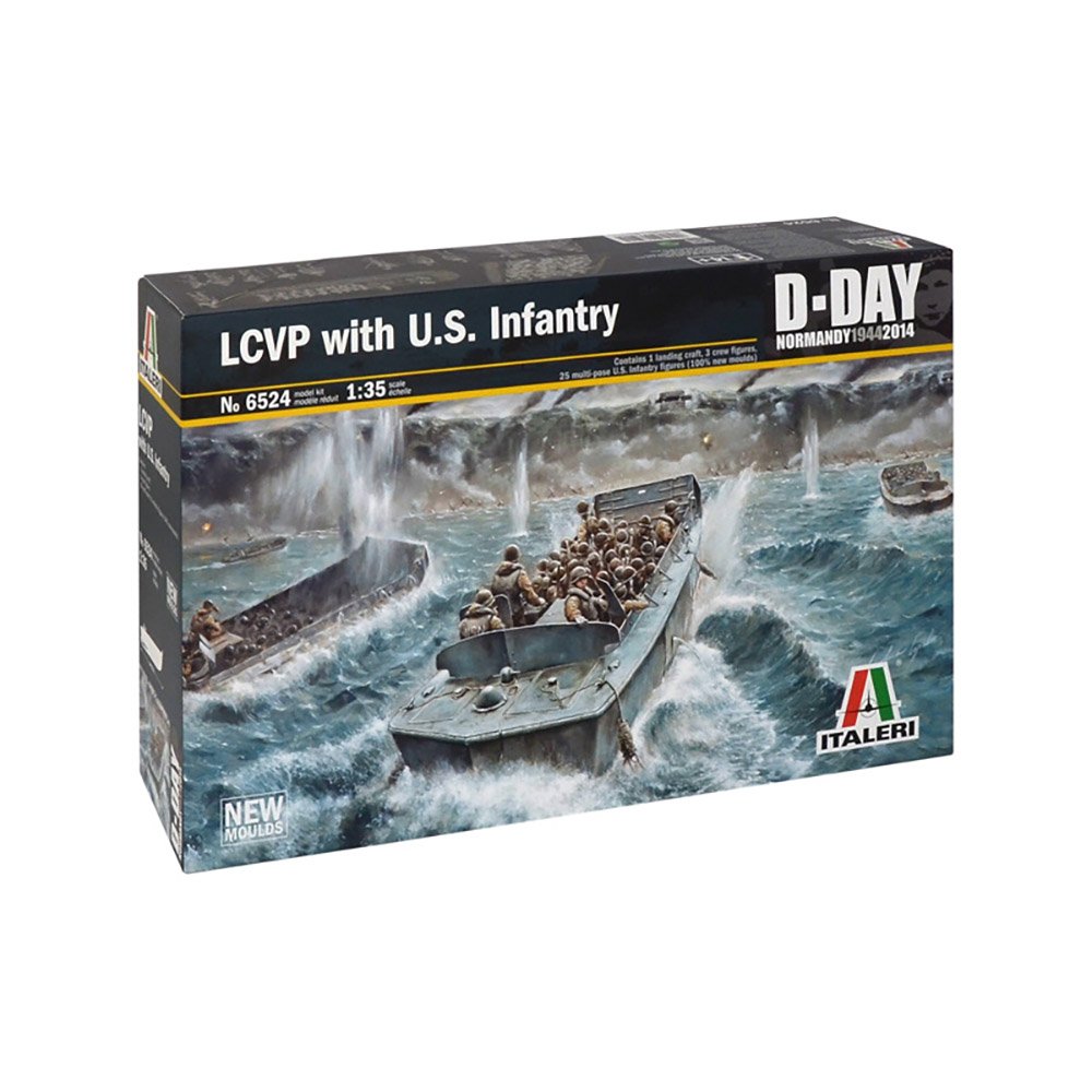 ITALERI 1/35 LCVP WITH U.S. INFANTRY - D-DAY NORMANDY 1944 2014